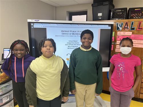 2nd place Mathh Bee winners grade 3-5